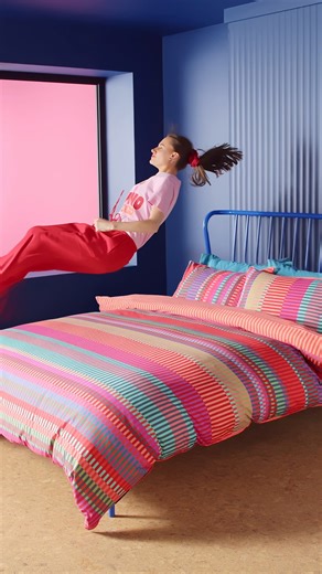 Diving into bed over and over again this weekend. Our new collection with @margoselbystudio designed exclusively for Habitat, available now | Habitat