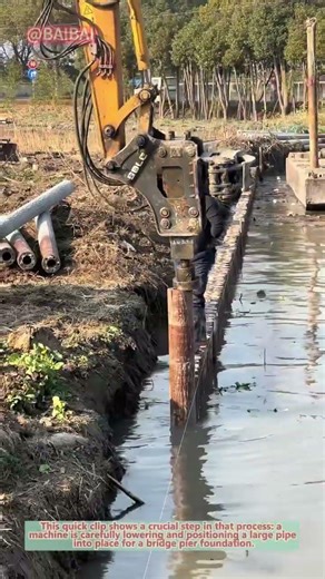 How to Install Pipes for Bridge Piers | Construction Skills