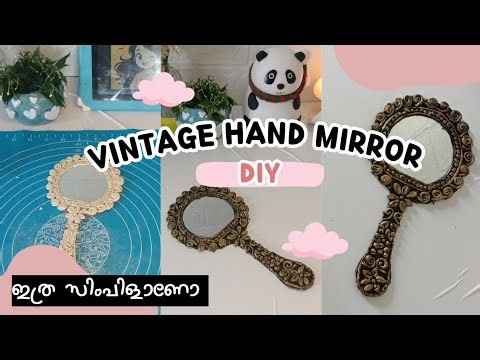 ANTIQUE HAND MIRROR | DIY VINTAGE HAND MIRROR | FaaZiYa