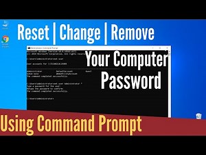 How To Change Computer Password Using CMD (Command Prompt) | Remove Password