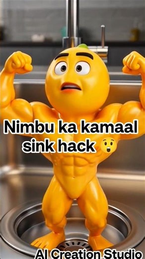 kitchen sink hack 2min/nimbu ke fayede #viral#funny #shortsfeed #shortsindia #shorts #trendingshorts