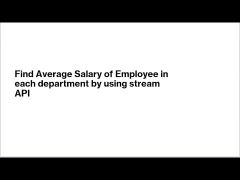 Average Salry Stream #java #javaforbeginners #javainterviewquestions #javatutorial #softwareengineer