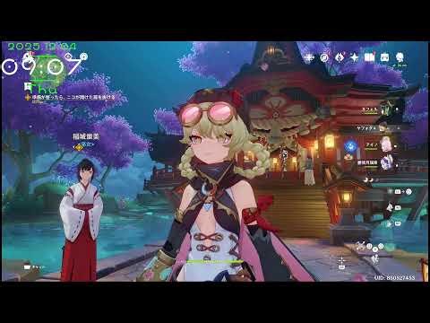 『原神』VerLunaⅢ(6.2)キタ～🎉魔人任務｢空月の歌｣･ 第六幕｢朝霧に散りゆく月光｣#１､まったりあっそぶ～🎵[１垢][Genshin Impact]