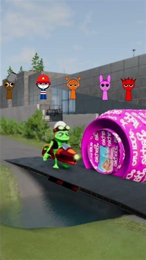 huggyhwuggy, gummy bear , sponge bob, crazy frog, iron man. Barbie bollard VS BeamNG drive