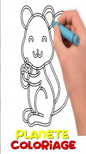 UN ÉCUREUIL Coloriage - Planète coloriage