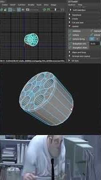 Noob vs Pro Artist: UV Unwrap Cylinder Model #mayatutorial #3dtips #uvmapping