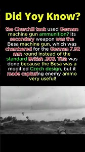 The Sherman Firing German Ammo? 🇩🇪 #WarSecrets #Besa #WW2Gallery #britishtank #ww2 #shermantank