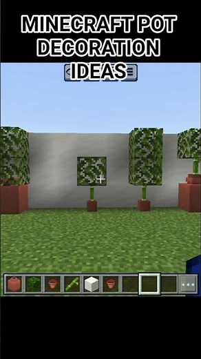 MINECRAFT POT DECORATION IDEAS #art #minecraft #minecraftgameplay #minecraftgaming@GamerFleet ..