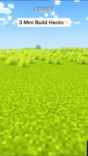 3 Mini Build Hacks✨ #minecraft #minecrafthacks #minecraftbuilding#minecrafttutorial