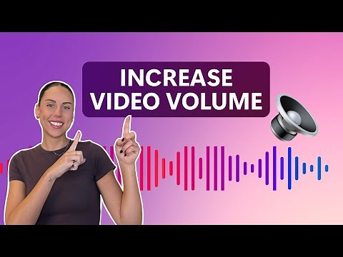 How to increase the volume of a video online