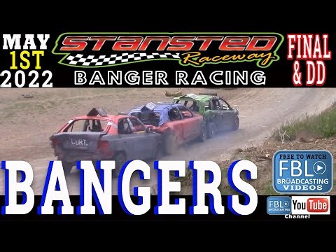 Stansted Raceway Banger Racing Bangers Final into Demolition Derby 1st May 2022 free to watch sport