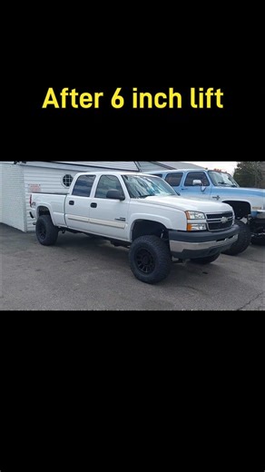 LBZ Duramax 6 inch lift Before/After (2006 Silverado 2500HD) ‪@DavisDrives‬ #duramax #cateye #lbz
