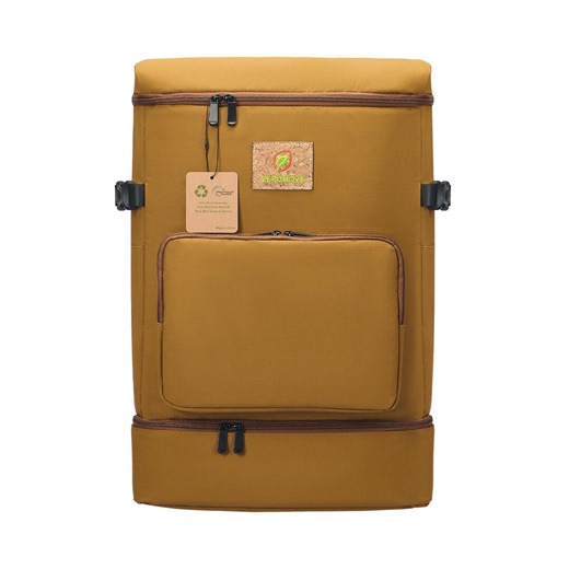 GRS Certified Recycled Nylon Backpack, Shoe Compartment, Laptop Bag (Fits 14")