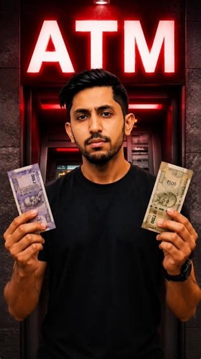100 rupe nikalo 500 rupe ayega ATM me🤣 #shorts