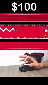 $0 vs $100K Geometry Dash Challenge! 💸 #geometrydash