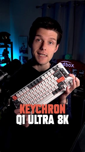 JampackSam on Instagram: "Keychron announced their new Q Ultra ZMK mechanical keyboard lineup at CES 2026 that’s rocking up to 660 HOURS of battery life over wireless with an 8K polling rate. Pretty impressive. 👀 Big thanks to @keychron for sending a Q1 Ultra my way early to check out! #CES2026 #CES #pcgaming #keyboard #gaming"