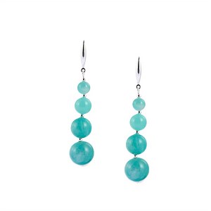 Amazonite Earrings in Sterling Silver 48cts