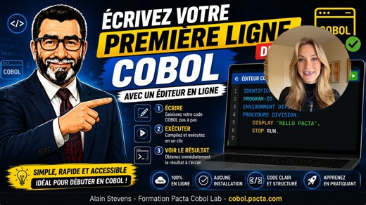 COBOL pour débutants : votre premier programme fonctionne en moins de 5 minutes !