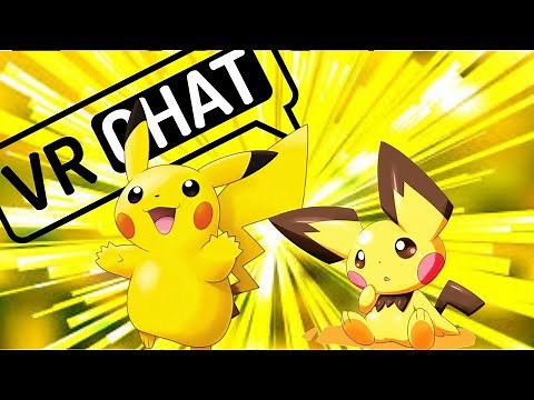 VRCHAT| Voice of pikachu/pichu! (cute and funny moments)