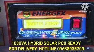 HYBRID SOLAR PCU 1000VA READY FOR DELIVERY... 👉 | Energex Power System