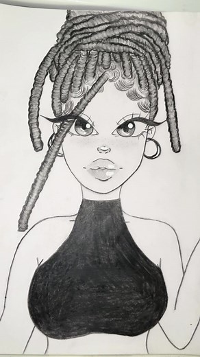 Drawing Locs Tutorial | Art Drawing Process