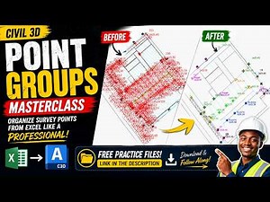 Civil 3D Point Groups Tutorial | From Excel Survey Data to Professional Drawings