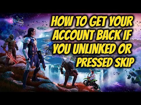FORTNITE How To Get Your Main Account Back Chapter 4 Season 1