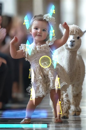 Adorable Little Girl Dancing to the Rabbit Song