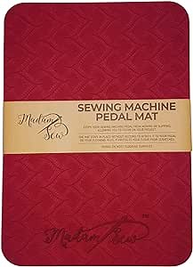 Madam Sew Sewing Machine Pedal Mat Non Slip | Sewing Mat Reduce Vibration with No Slip Rubber Keeps Pedal in Place | Sewing Machine Mat Accessory | 7” x 10”