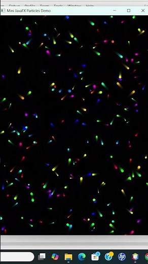 JavaFX Particle Animation in Less Than 100 Lines! #shorts
