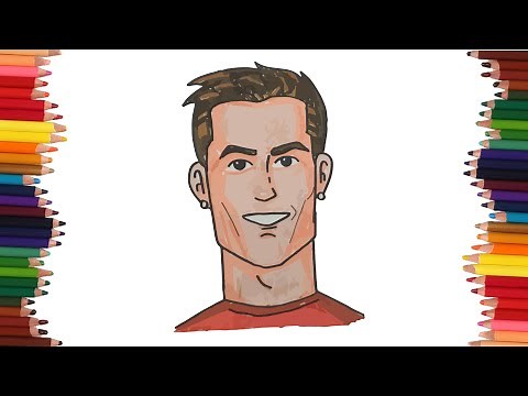 Como dibujar a cristiano ronaldo paso a paso | Dibujo faciles
