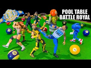 Pool Table Battle Royal WWE Action Figure Match - Multiversal Championship