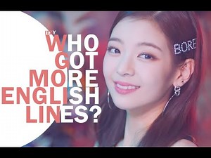 Read Pinned | ITZY - Who Got More English Lines? (Line Distribution)