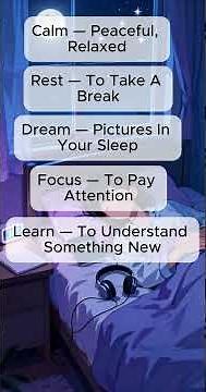 Learn English While Sleeping | Calm Night Affirmations for Easy English