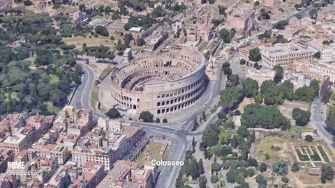 Rome – Aerial View of Its Main Landmarks