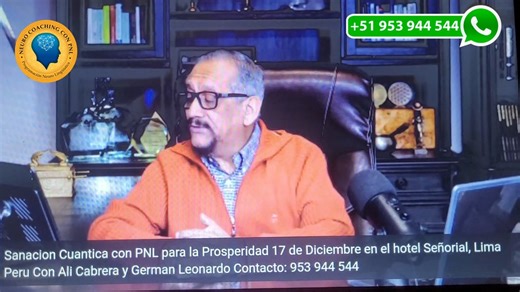 ✅ Este Domingo "SANACIÓN CUÁNTICA con PNL para LA PROSPERIDAD" Taller Dom. 17 de Diciembre de 9am a 6pm 🔥 Informes 👉 https://bit.ly/3Tiinmf Con Ali Cabrera y Germán Leonardo Instructores de PNL , RECONVERSIÓN y ENTRENADORES CUÁNTICOS Lugar: Hotel Señorial, calle José Gonzáles 567, Miraflores (Altura cuadra 10 Av. Larco, a 3 cuadras de Larcomar) 📲 953 944 544 Whatsapp https://bit.ly/3RBNoQQ | Neuro Coaching con PNL