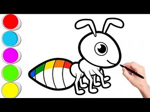 How to Draw a Cute Insect | Easy Step-by-Step Tutorial | Kids Drawing and Coloring