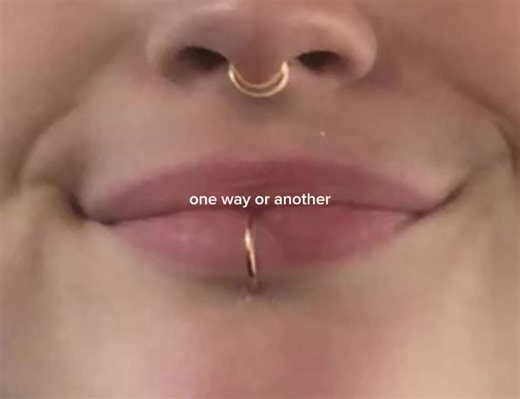 i need one soo bad.. #piercing #verticallabret #ring #needthat #fyp | Vertical Labret