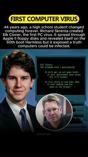 The First Computer Virus Ever Created ! #shorts #ai #virus