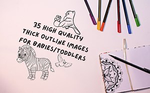 Baby Coloring Book, Toddler Coloring Book, Infant Coloring Book, Educational Coloring Book, Animal Coloring Book - Etsy