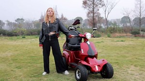 1000W Heavy Duty 4 Wheel Mobility Scooter Weight Capacity of 440lbs, Powered Mobility Scooters for Seniors & Adults, 3-Speed Electric Mobility with Adjustable Seat & Height, Red