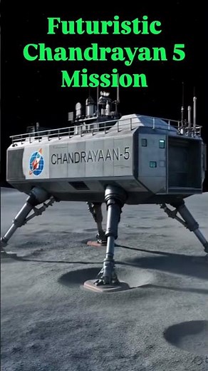 Futuristic Chandrayaan-5 lander touch down moon. 🌕🚀
