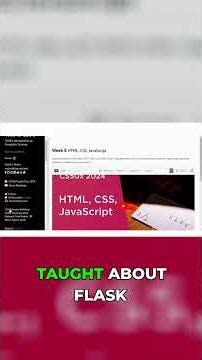 CS50: Build Web Apps & Stay Secure! HTML, Flask, Cyber #cs50 #CS50x