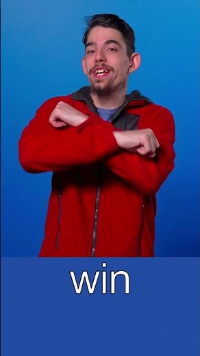 ASL sign for Win #learnsignlanguage #asl #signlanguage