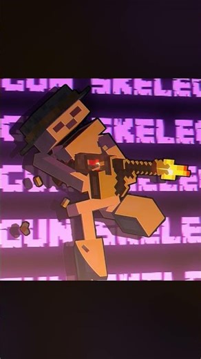 Skelegun Render | Audio by Cowbell Cult | #minecraft #3danimation