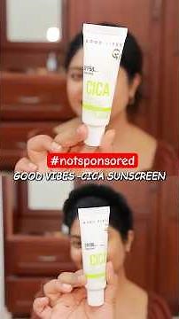 #notsponsored review🔥🌞 Good Vibes Cica Sunscreen ശരിക്കും കൊള്ളാമോ??
