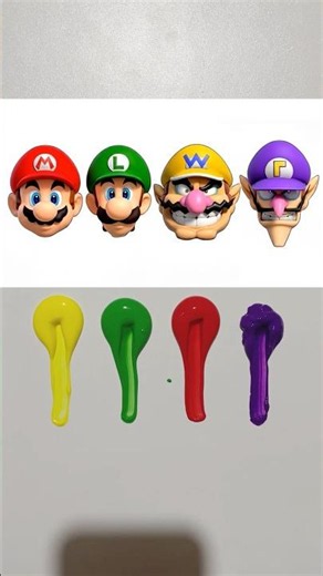 Super Mario Colors 🎨🤩 #satisfying #colormixing #colors #supermario