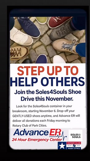  Step Up to Help Others This November!Advance ER is proud to partner...