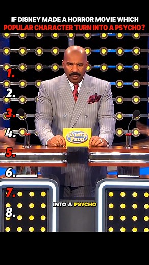 IF Disney Made A Horror Movie Which Popular Character Turn into A Psycho? #disney #horror #movie #popular #character #cinderella #mickeymouse #donaldduck #goofy #snowwhite #pinocchio #tinkerbell #shrek #miniemouse #princecharming #FamilyFeud #steveharvey #gameshow | FamilyFeud