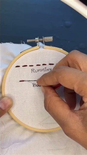 Back Stitch Embroidery for Beginners ✨ Easy & Beautiful